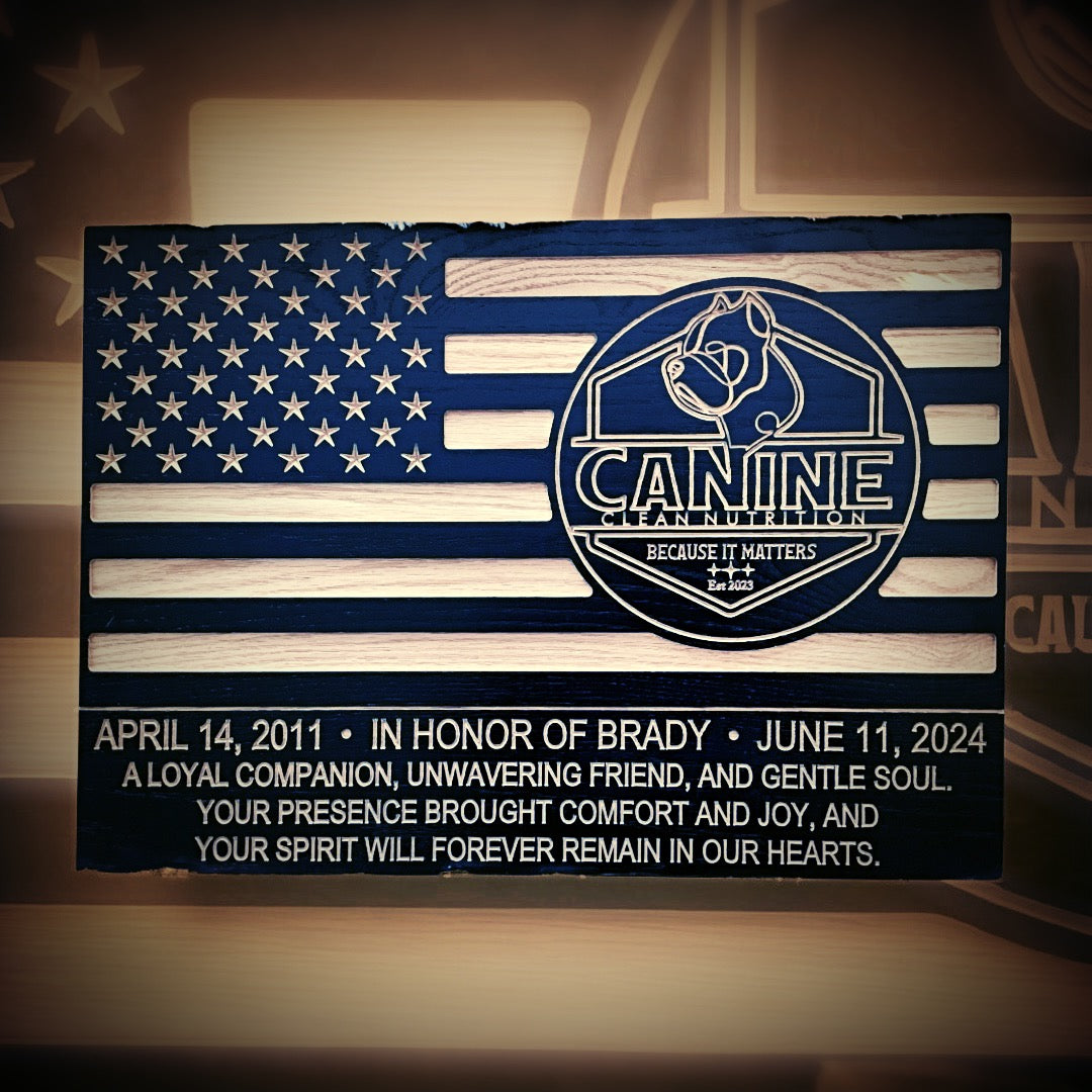 Exclusive K-9 Legacy Plaque