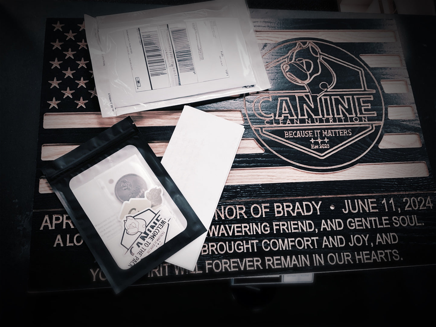 Exclusive K-9 Legacy Plaque