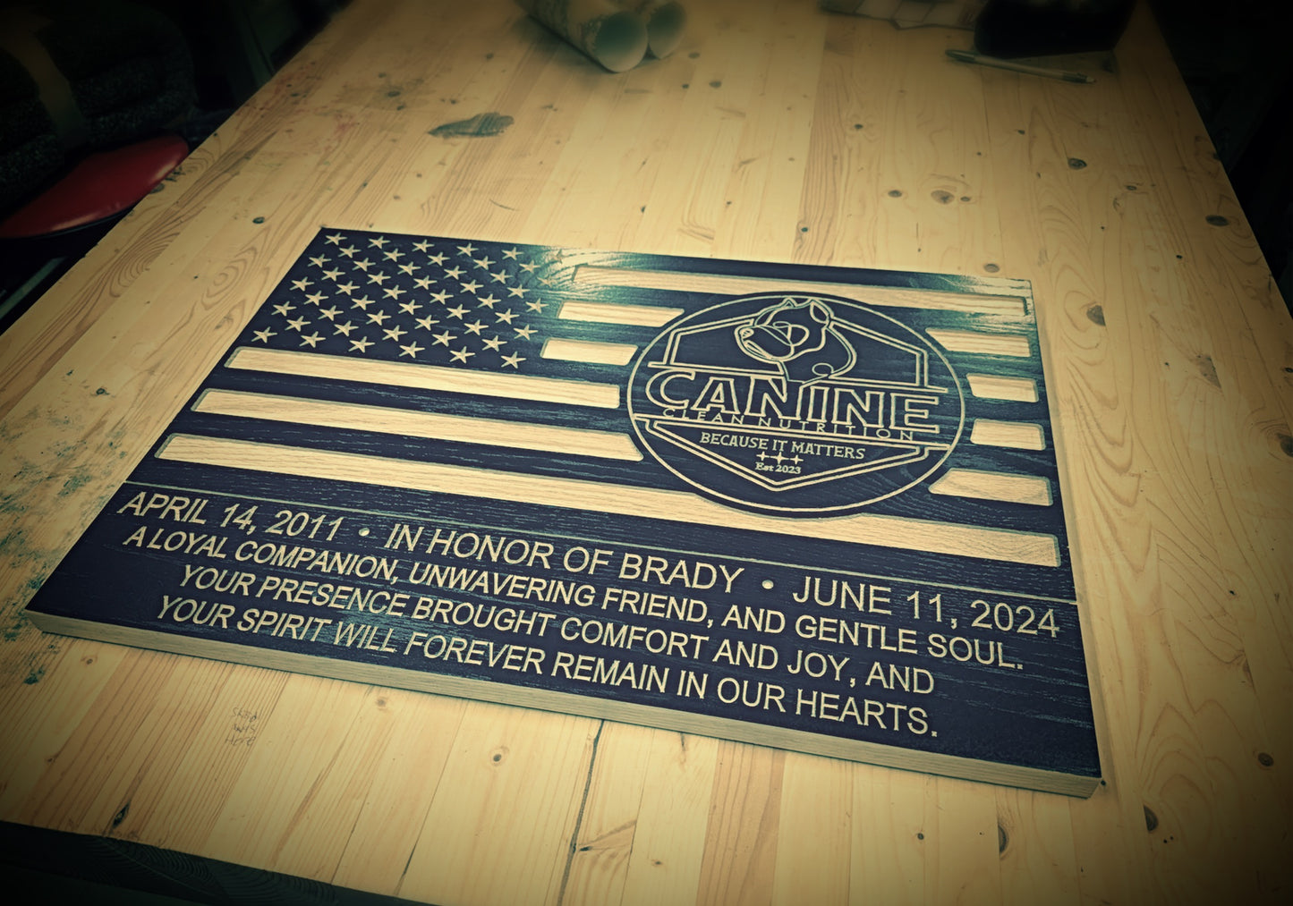 Exclusive K-9 Legacy Plaque