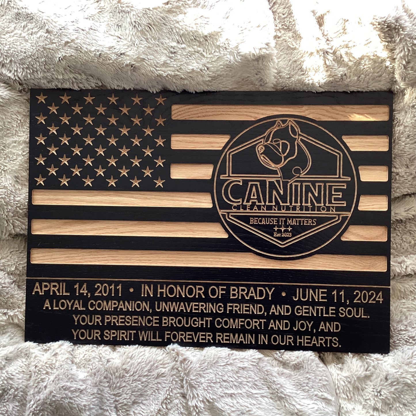 Exclusive K-9 Legacy Plaque